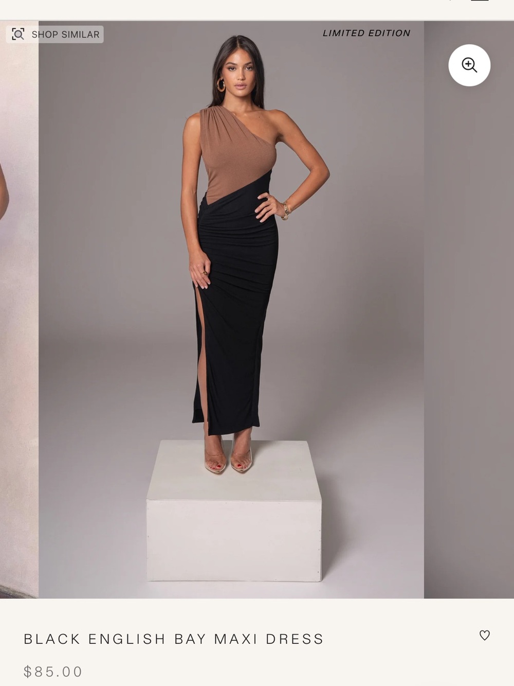 JLUXLABEL BLACK ENGLISH BAY MAXI DRESS Size Small - Picture 2 of 3